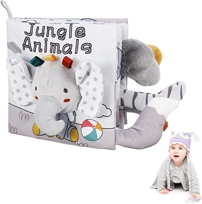 Firtink Soft Baby Book Black and White Sensory Cloth Toy Infant Toy