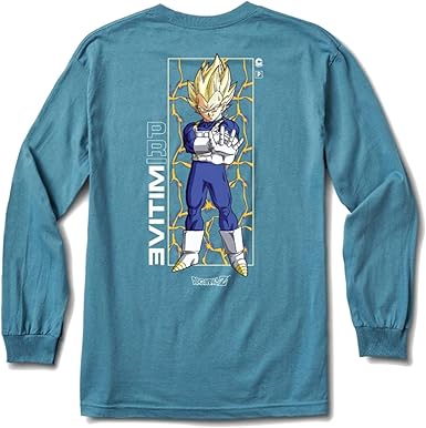 Primitive X Dbz 3 Vegeta Glow Long Sleeve T Shirt Slate Amazon Com