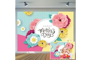 CYLYH 7x5ft Mother's Day Backdrop Mother's Day Party Bridal Shower Photo Booth Studio Props Birthday Party Decor Supplies D523