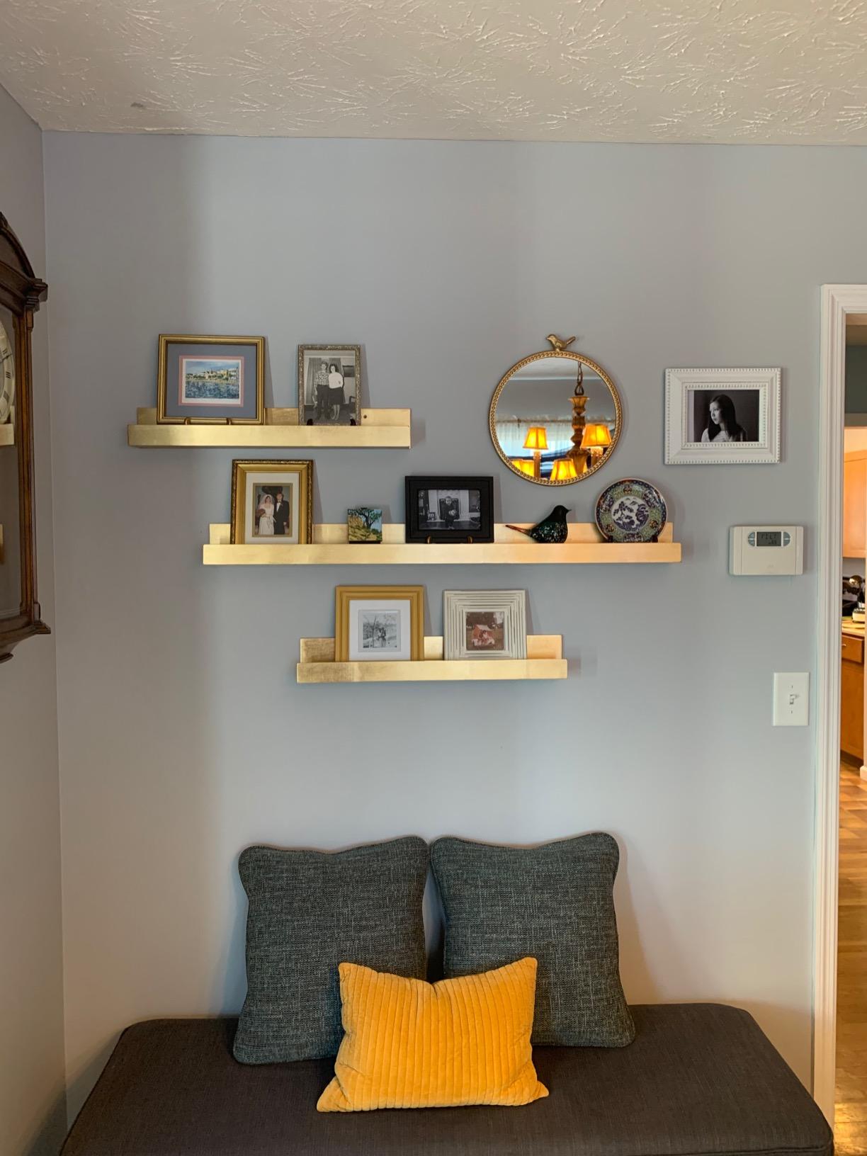 8/mo Finance Kate and Laurel Levie Wood Floating Wall Shelf Picture
