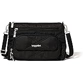 Baggallini Original Everyday 11x7.5 Crossbody Bags Rfid Protected Lightweight Nylon Zippered Travel Purse
