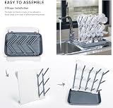 Termichy Baby Bottle Drying Rack Large Vertical Space Saving Gray view 6
