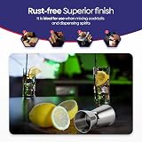 EVOKK Jigger Set 2 Pcs Stainless Steel 30ml 60ml Dual Measure Cup view 3