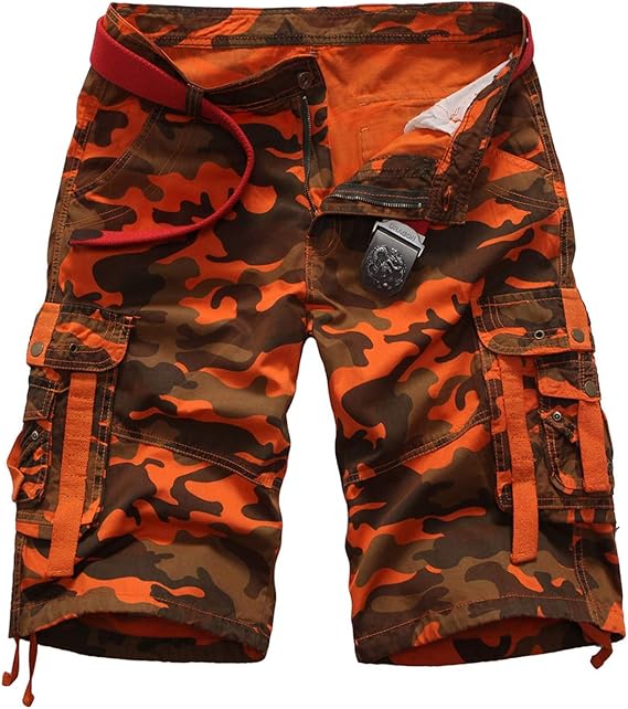 Camouflage Shorts, Bermuda Cargo Shorts Men Leisure Military Camouflage