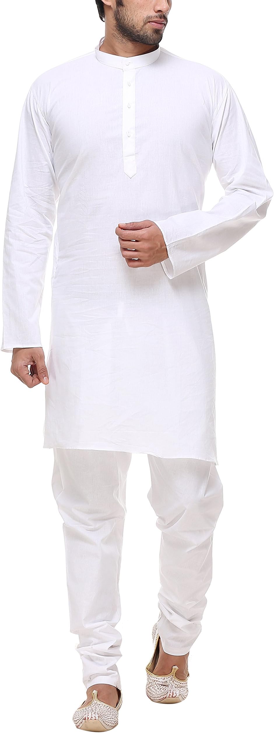 Indian Poshakh Men's Cotton Kurta Pyjama