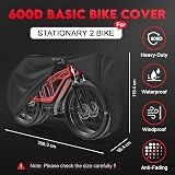 Zettum 2-Bike Cover 600D PU Waterproof Heavy Duty Outdoor Storage view 2