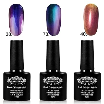 Amazon Com Perfect Summer 3pcs 10ml Mood Changing Nails Lacquers