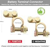 Techfection Car Battery Connectors Leisure Terminals Clamps Set view 2