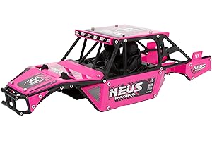 MEUS RACING Mantis24 Body with Roll Cage for Axial 1/24 SCX24 RC Crawler (Pink)
