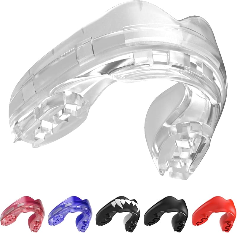 SafeJawz Mouthguard for Braces Clear One Size Re-mouldable Case