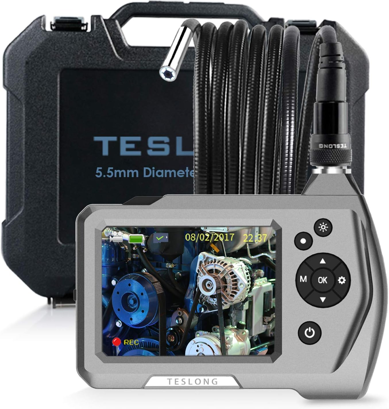 Industrial Endoscope with Screen, Teslong 0.21inch