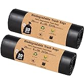 Portable Toilet Bags for Camping, 40 Count Toilet Replacement Bags, 8 Gallon, 30 Liter, Portable Toilet Bags for Camping Boat