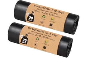 TL-JIYPU Portable Toilet Bags for Camping, 40 Count Toilet Replacement Bags, 8 Gallon, 30 Liter Camping Toilet Bags, Compostable Toilet Bags for Portable Toilet, Outdoors, Boating, Car Travel, Long Trips