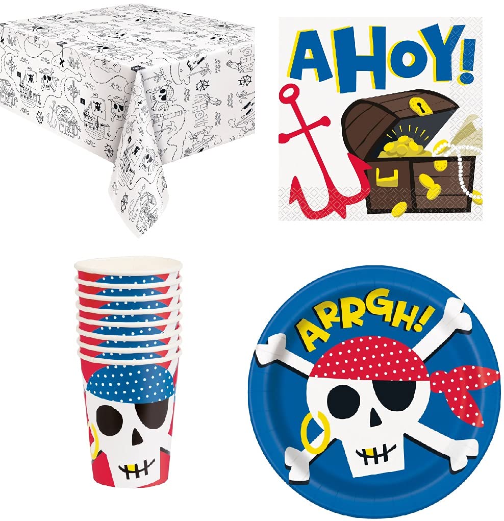 Ahoy Pirate Party Pack For 16 Guests