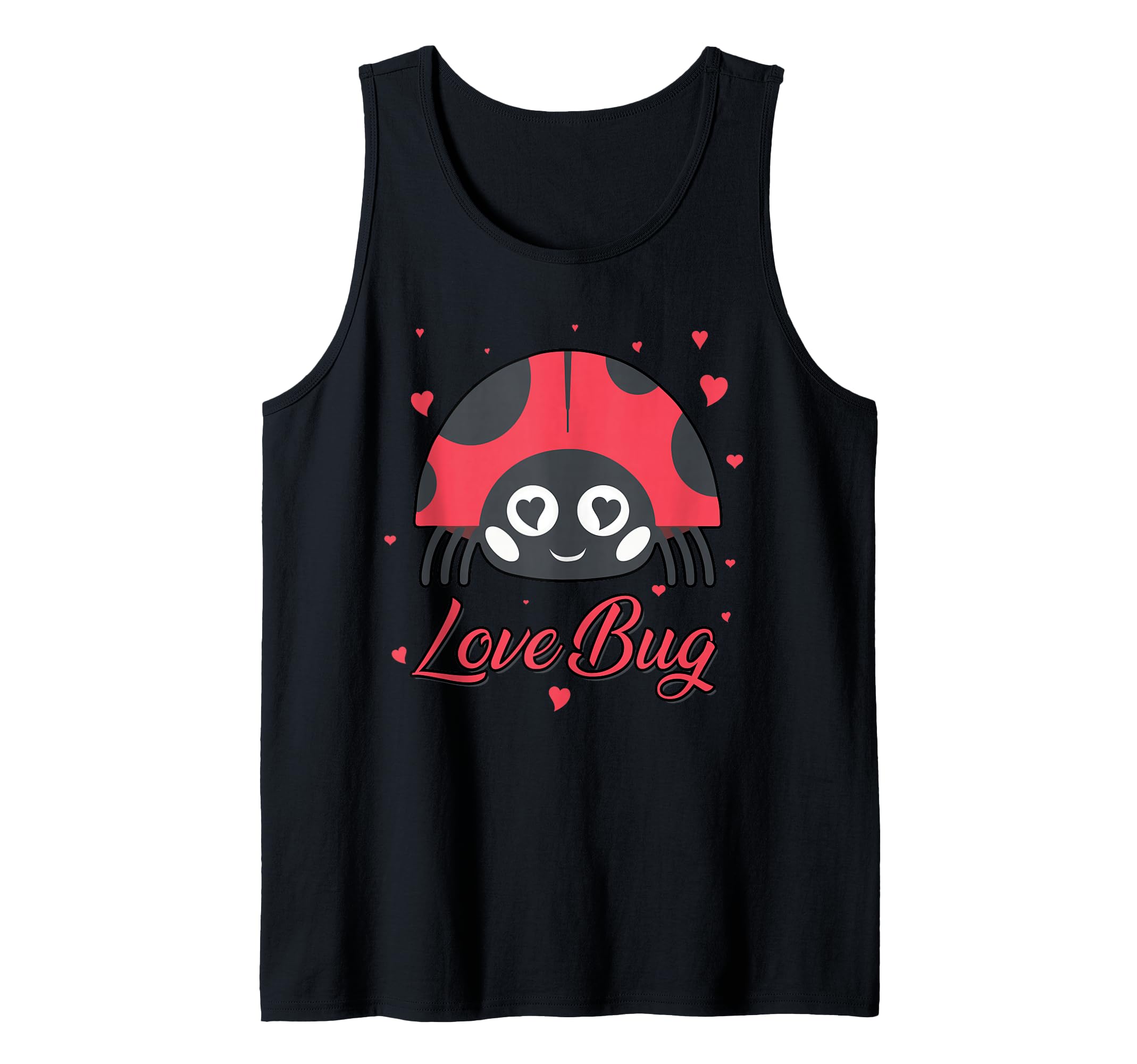 Cute Love Bug Ladybug Beetle Insects Bugs Entomology Tank Top