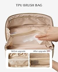 EACHY Personalized Makeup Bag, Travel Cosmetic Bags