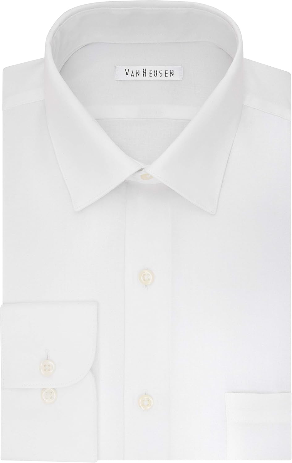 Van Heusen Men's TALL FIT Dress Shirts Lux Sateen Stretch Solid (Big and Tall): Clothing
