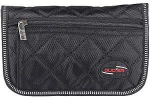 MOWEO BUZHI Durable Trombone Euphonium Trumpet Mouthpiece Pouch Bag with 4 Soft Compartments Black,Euphonium Mouthpiece Case