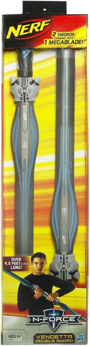 Amazon Nerf N Force 中世の冒険をテーマにした ヴァンデッドダブルソード 2刀流 繋げれば長い両刃も 日本未発売 平行輸入品 プレゼント 贈り物 ギフトにぜひ おもちゃ おもちゃ