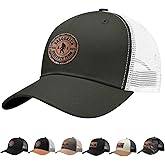 LLZTWOWD Bigfoot Hat with Leather Sasquatch Baseball Cap for Men Boy Gifts for Dad Hats Sports Trucker Caps