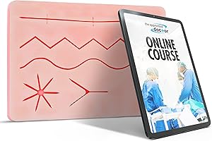 THE APPRENTICE DOCTOR Suture Pad with Emergency Room (ER) Wounds | Perfect Addition for Your Suture Practice Kit | Ideal for Medical and Vet Students