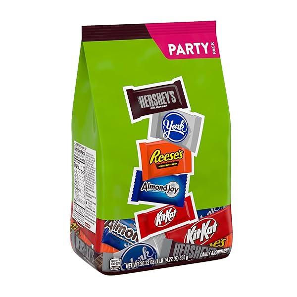 HERSHEY’S ASSORTED CHOCOLATE FLAVORED CANDY PARTY PACK, 30.22 OZ, 1.96 POUNDS