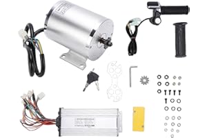 ACOGEDO 48V 2000W Brushless DC Motor Kit, 4500 RPM High Speed Electric Motor for Go Kart Bike Scooter DIY, with LCD Display C