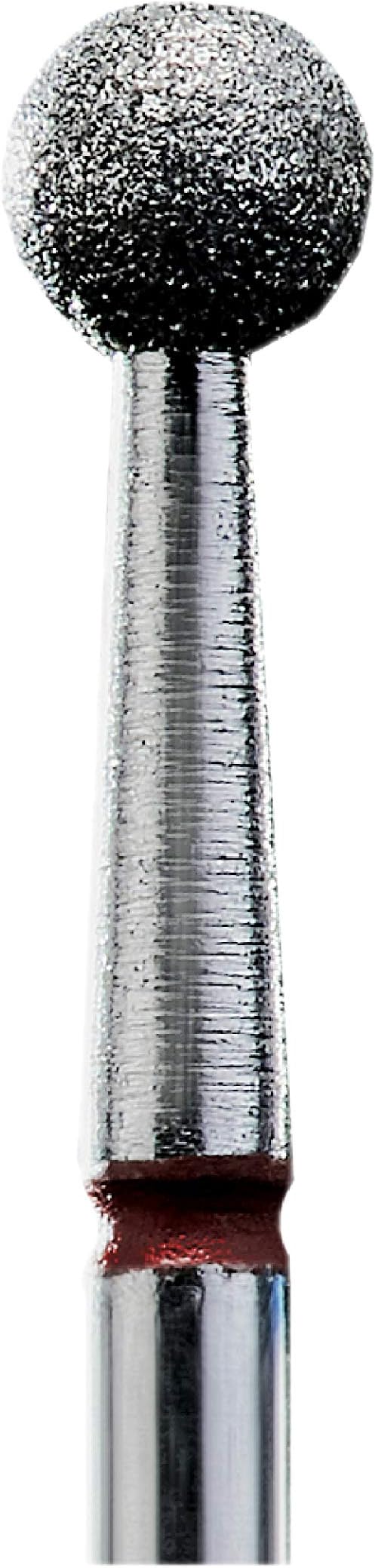 STALEKS PRO Diamond e-file nail drill bit 4mm - ball, soft grit, Russian electric file bits (Quantity, 3)