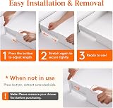 Lifewit Adjustable Drawer Dividers 8 Pack 28-44.5 cm White ABS view 4