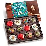 CY Chocolates Birthday Deluxe Chocolatey Covered Oreos 12 Piece Gift Box