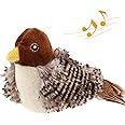 Gigwi Chirping Bird Cat Toys for Indoor Cats, Interactive Cat Toy with Real Electronic Squeaky Sound and Feather, Kitten Toys Automatic Cat Toy for Cat Exercise & Kicker to Self Play（No Flapping）