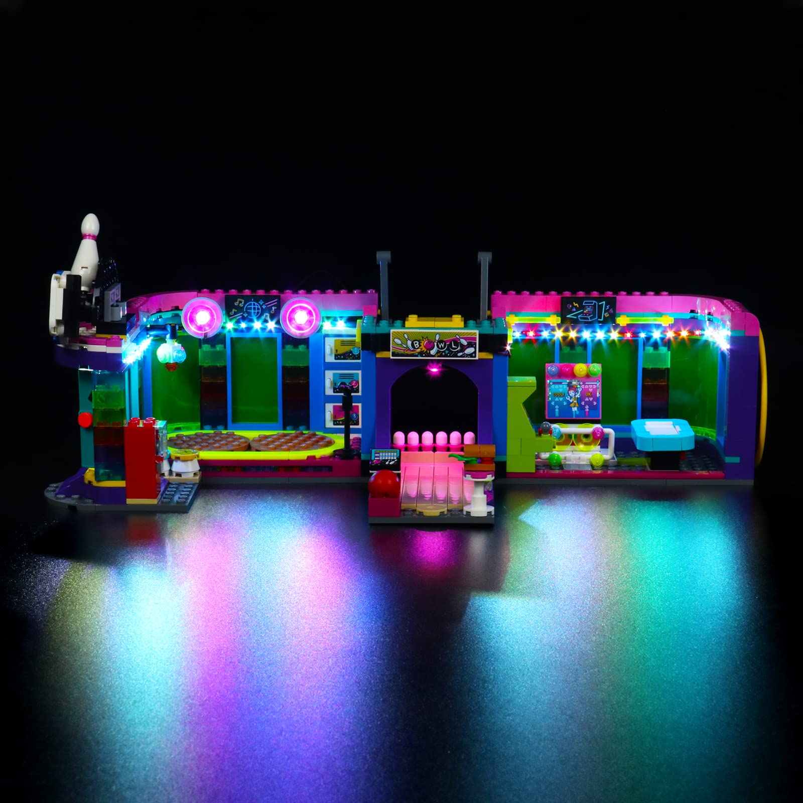 Led Light Set Compatible with Lego Roller Disco Arcade, Led Light Kit Compatible with 41708 Friends Roller Disco Arcade - Not Include Lego Models