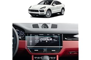 LANTU Car Screen Protector for Porsche Cayenne S/GTS/Turbo/Turbo GT 2019 2020 2021 2022 2023 Accessories Navigation Touchscreen Protector Film Tempered Glass HD Clear Anti-Glare 12.3''