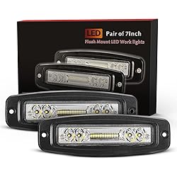 BUNKER INDUST 7" Flush Mount LED Light Pods, 2 Pcs