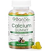 BariSlim Bariatric Calcium Gummies - Specially Formulated Bariatric Vitamins for Patients After Weight Loss Surgery - Supports Energy Levels & Bone Health | Passionfruit (90 Vegan Gummies)