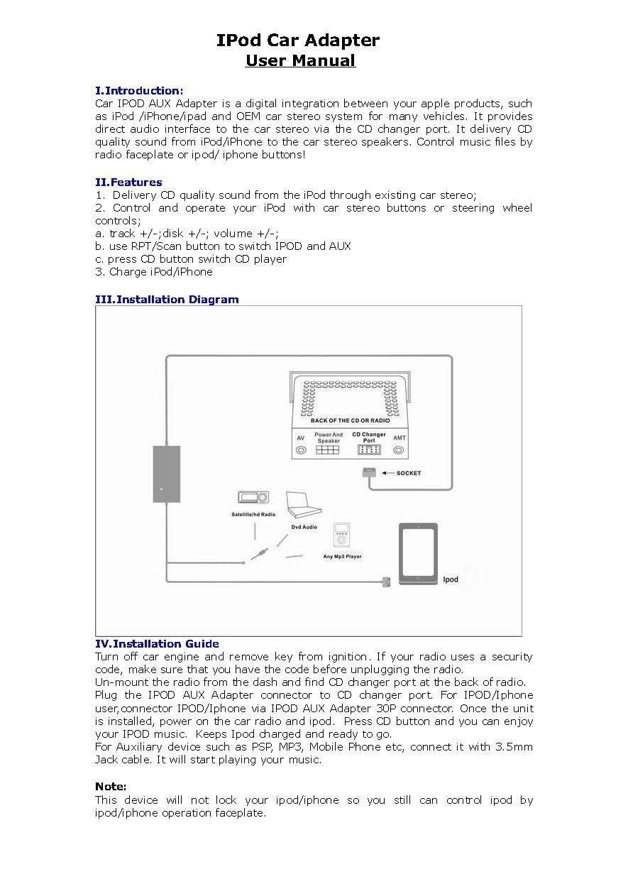 Amazon.com: NISSAN iPOD iPHONE CAR INTEGRATION SYSTEM KIT MODULE RADIO  ADAPTER AUX AUXILARY INTERFACE Fits: 350Z / Almera / Maxima / Murano /  Navara / Note ...