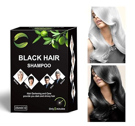 Amazon Com 5pcs Lot Instant Black Hair Shampoo Make Grey And