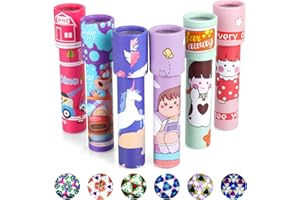AUAUY 6 PCS Classic Kaleidoscopes Toy, Vintage Retro Kaleidoscopes Educational Toys for Birthday Christmas Stock Stuffers Bag Fillers Birthday Party School Classroom Prizes(Random Color)