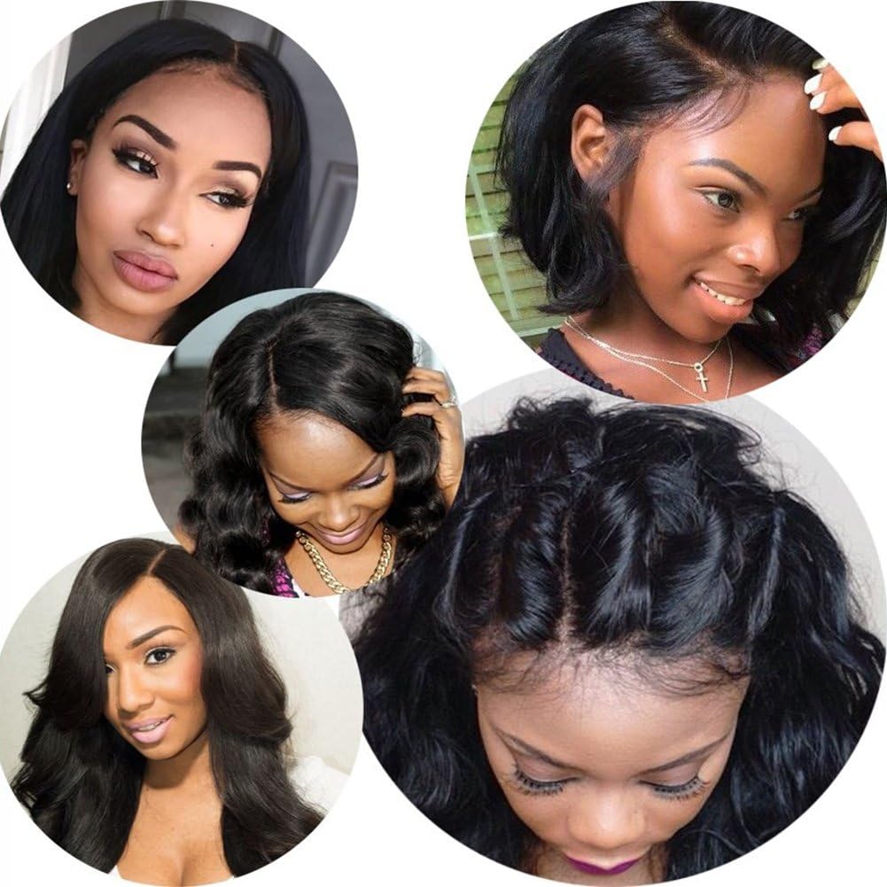 Body Wave 13x6 Lace Frontal Closure Brazilian Virgin Human Hair Full Lace Closure with Baby Hair Natural Color(13X6 Lace Frontal Closure Body Wave 14")