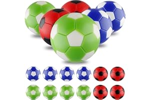 BQSPT Foosball Replacement Balls - 36mm Mini Official Balls, Multicolor Foosball Accessories 12-Pack