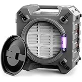 Abestorm Commercial Air Scrubbers for Home, 750 CFM HEPA Air Scrubber with UV-C Light 4-Stage Filtration, Negative Air Machine for Damage Restoration, Stackable, S1