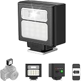 Ulanzi SL02 Mini Flash Speedlite, Portable GN8 6500K CRI96 Hot Shoe Mount | Standard Single Contact, Universal On-Camera Speedlight for DSLR Canon Nikon Fuji, 4 Power Adjustment, Rechargeable Flashes