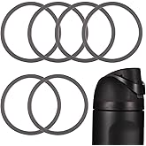 6pcs Water Bottle Sealing Ring Replacement for Owala FreeSip, Silicone Lid Seal O Ring for Owala Water Bottle 24/25/32/40 oz, Rubber Lid Gasket Replacement Bottle Accessories for Owala (Gray)