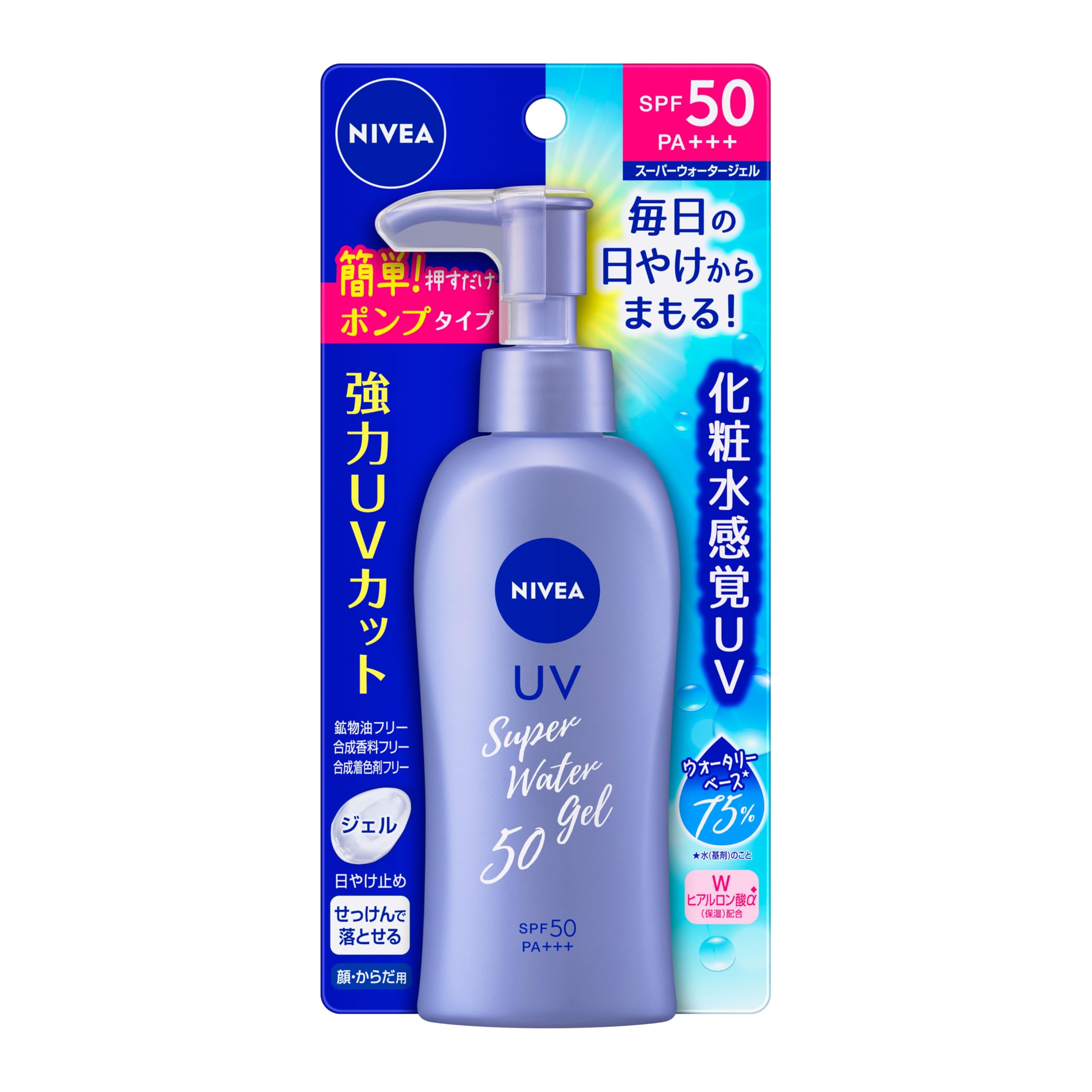 NIVEA ニベアサン プロテクトウォータージェル SPF50/PA+++ ポンプ 140g商品画像
