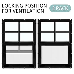 Tandefio 2 Pcs 12'' x 18'' Black Flush Mount Shed