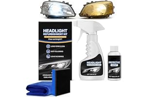 Automotive Headlamp Restoration Fluid Kit, Q4 Headlight Restoration Enhanced Crystal Coating Kit, Multifunctional Car Headlig