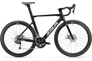 SAVADECK Carbon Road Bike, T800 Carbon Fiber Frame 700C Racing Bicycle with Shimano 105 R7000 22 Speed Groupset and Mechanical Disc Brake, Ultra-Light Carbon Bike