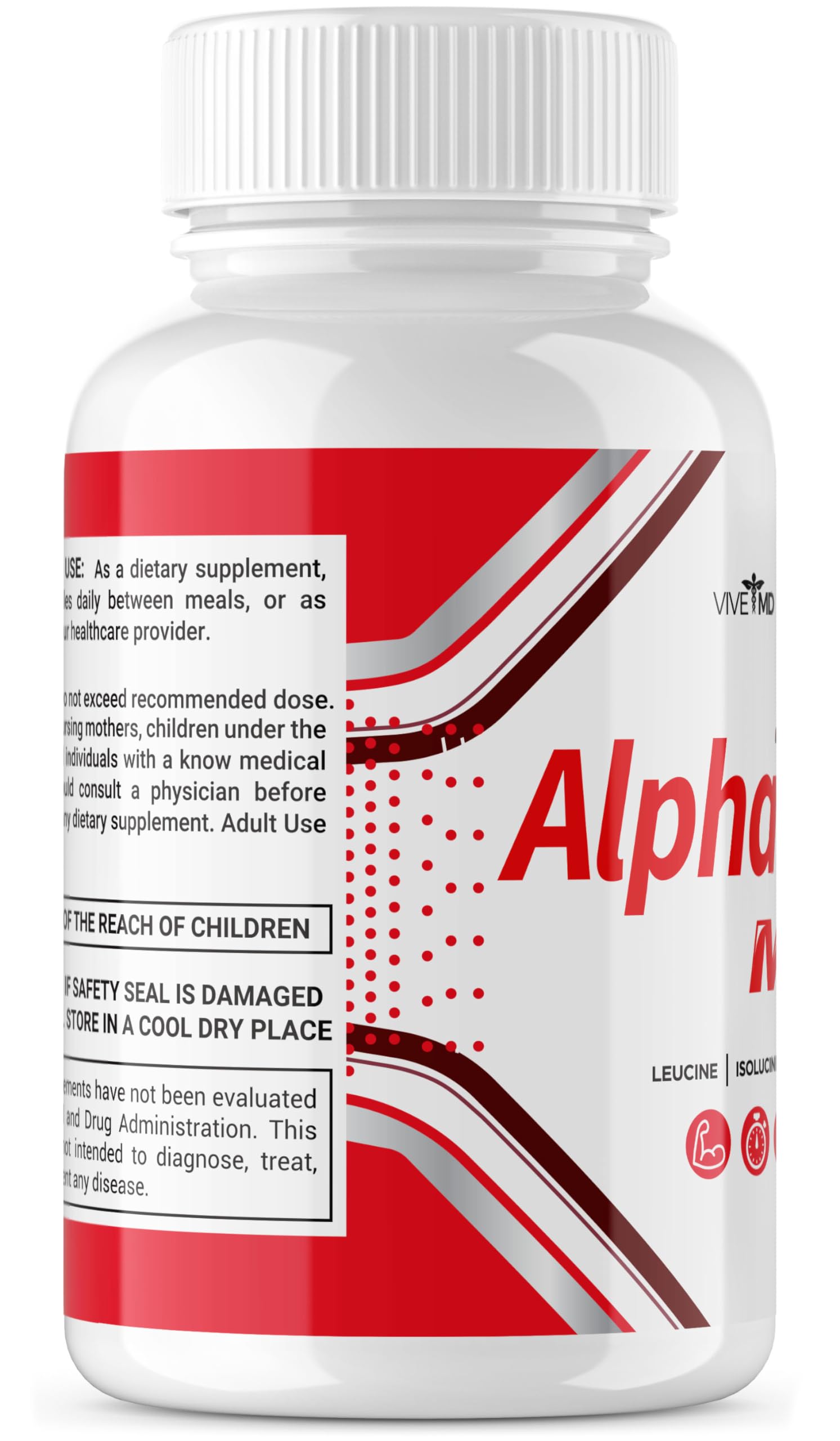 VIVE MD Alpha Tone Max - Energy and Vitality Booster for Men, Hormone Balance and Performance Support, Alpha Tonic Supplement, Extra Strength Formula, 60 Capsules (3-Pack)