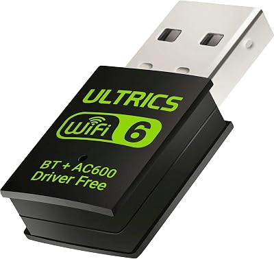 ULTRICS Dual Band USB Wifi Adapter with Bluetooth 5.0 600Mbps RTL8821CU
