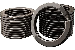 Silipac Small Key Rings 0.8 in (20mm) - Heavy Duty Key Ring Bulk for Crafts - Split Gun Metal Keychain Rings Pet Collar, Tags, Car Keys Organize 12 pcs